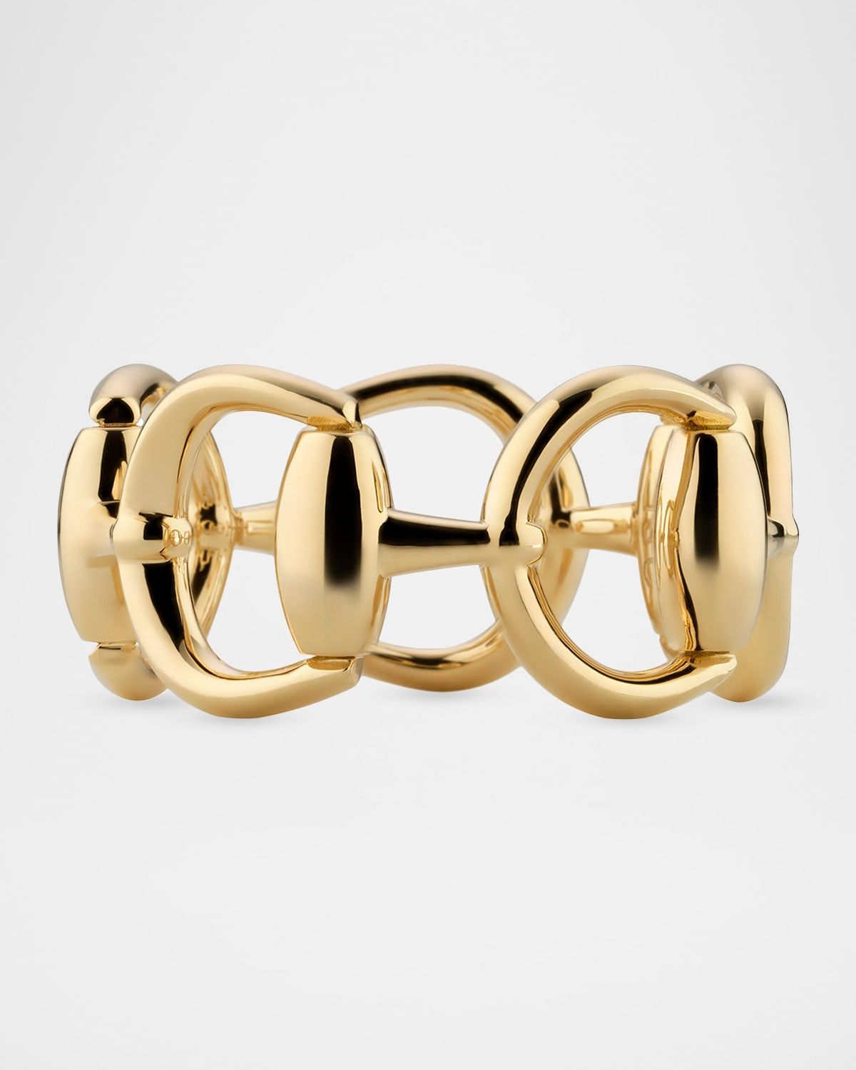 Gucci Horsebit 18K Yellow Gold Eternity Ring