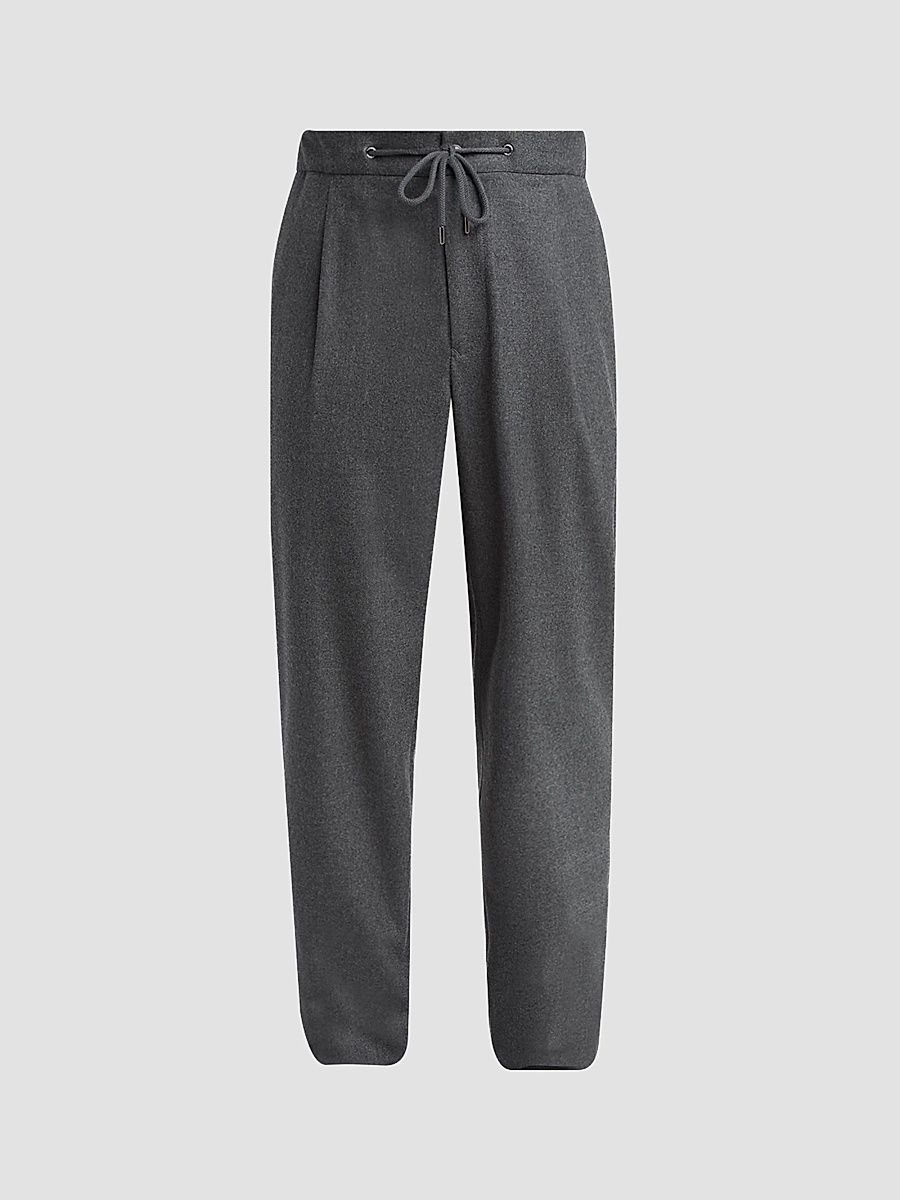 Men's Stretch Cashmere Pants - Raven - Size 42