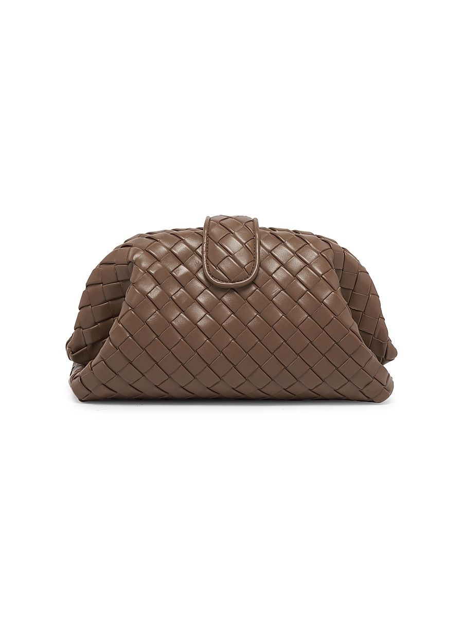 Women's Lauren 1980 Padded Intrecciato Leather Clutch - Pinecone