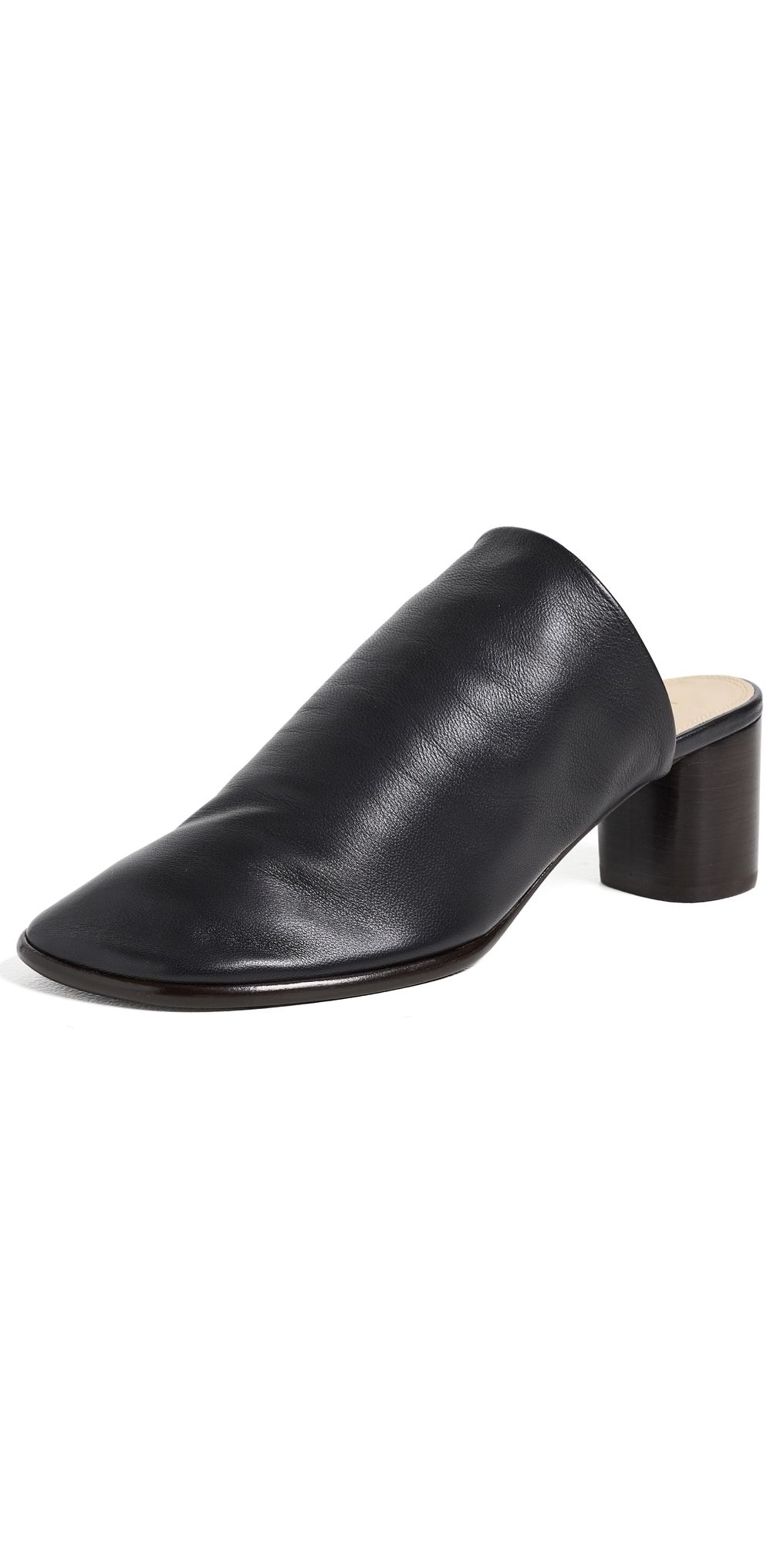 Lemaire Glove Mules Dark Chocolate 37