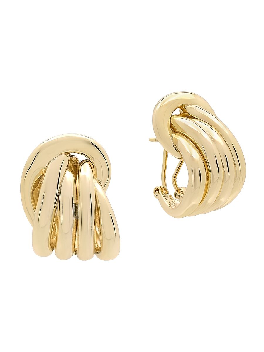 Women's Roux 14K-Gold-Plated Hoop Earrings - Gold
