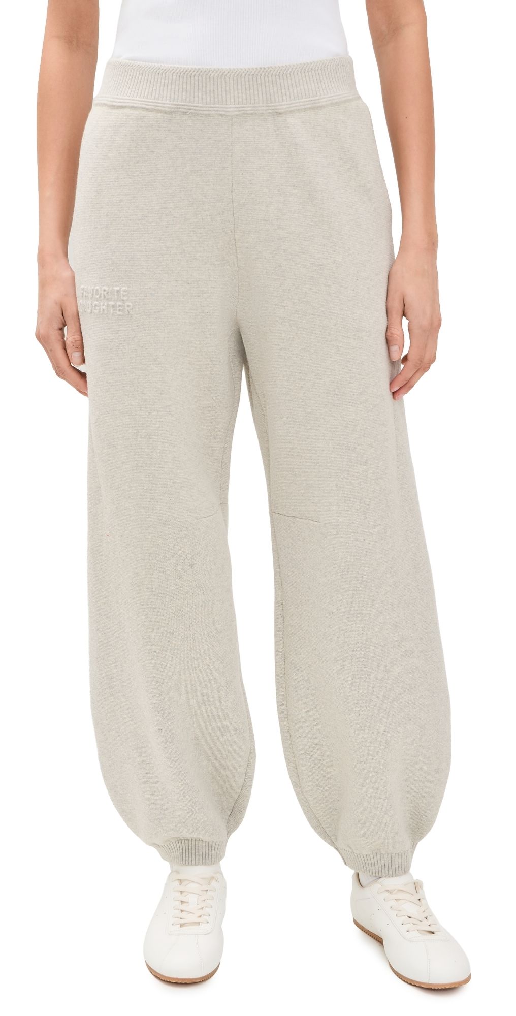 Favorite Daughter The Fatigue Sisters Barrel Joggers Heather Grey XL