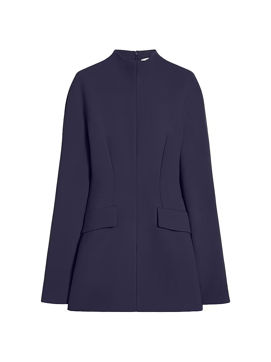 Women's Short Contoured Gabardine Dress - Midnight Blue - Size 14