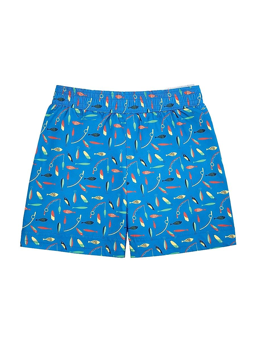 Baby Boy's Fishing Lure Swim Trunks - Blue - Size 24 Months