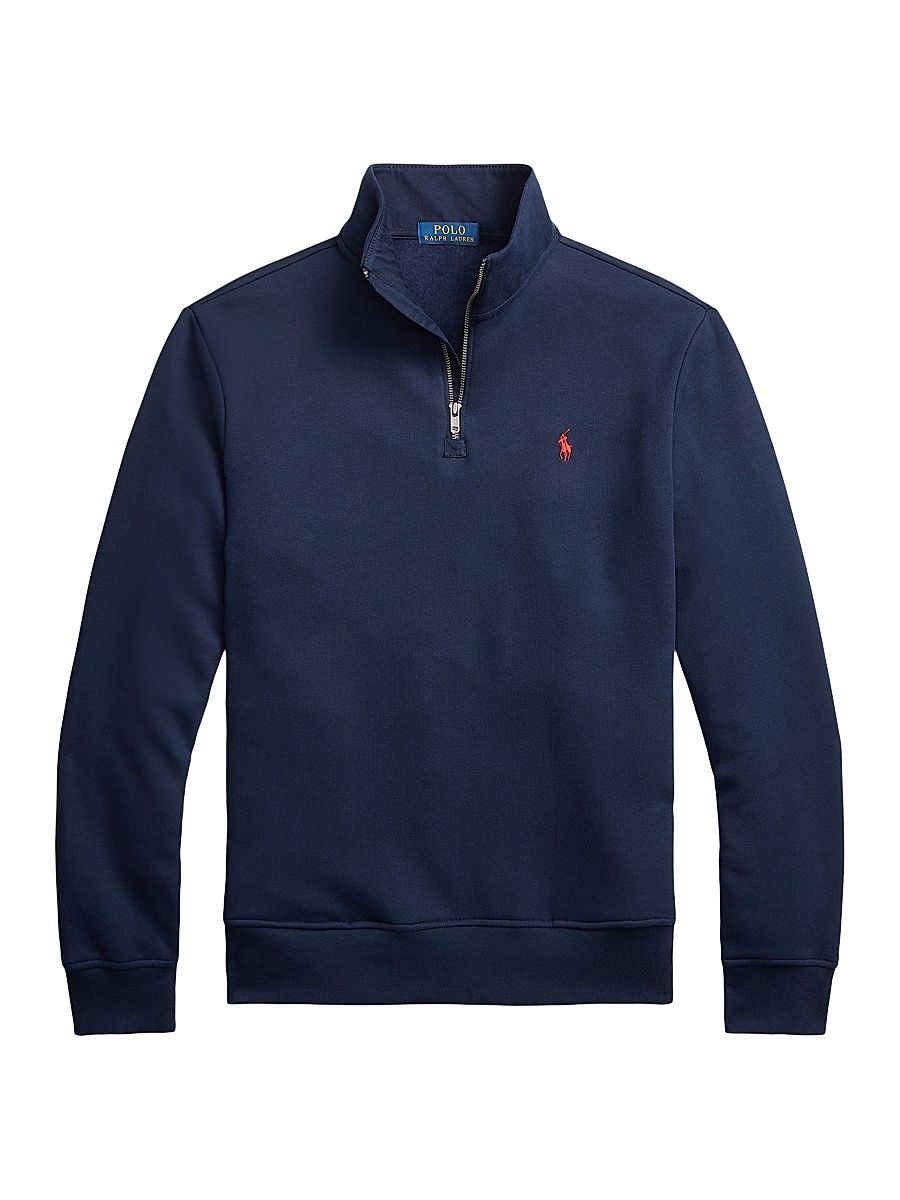 Men's RL Fleece Quarter-Zip Sweatshirt - Cruise Navy - Size XXL