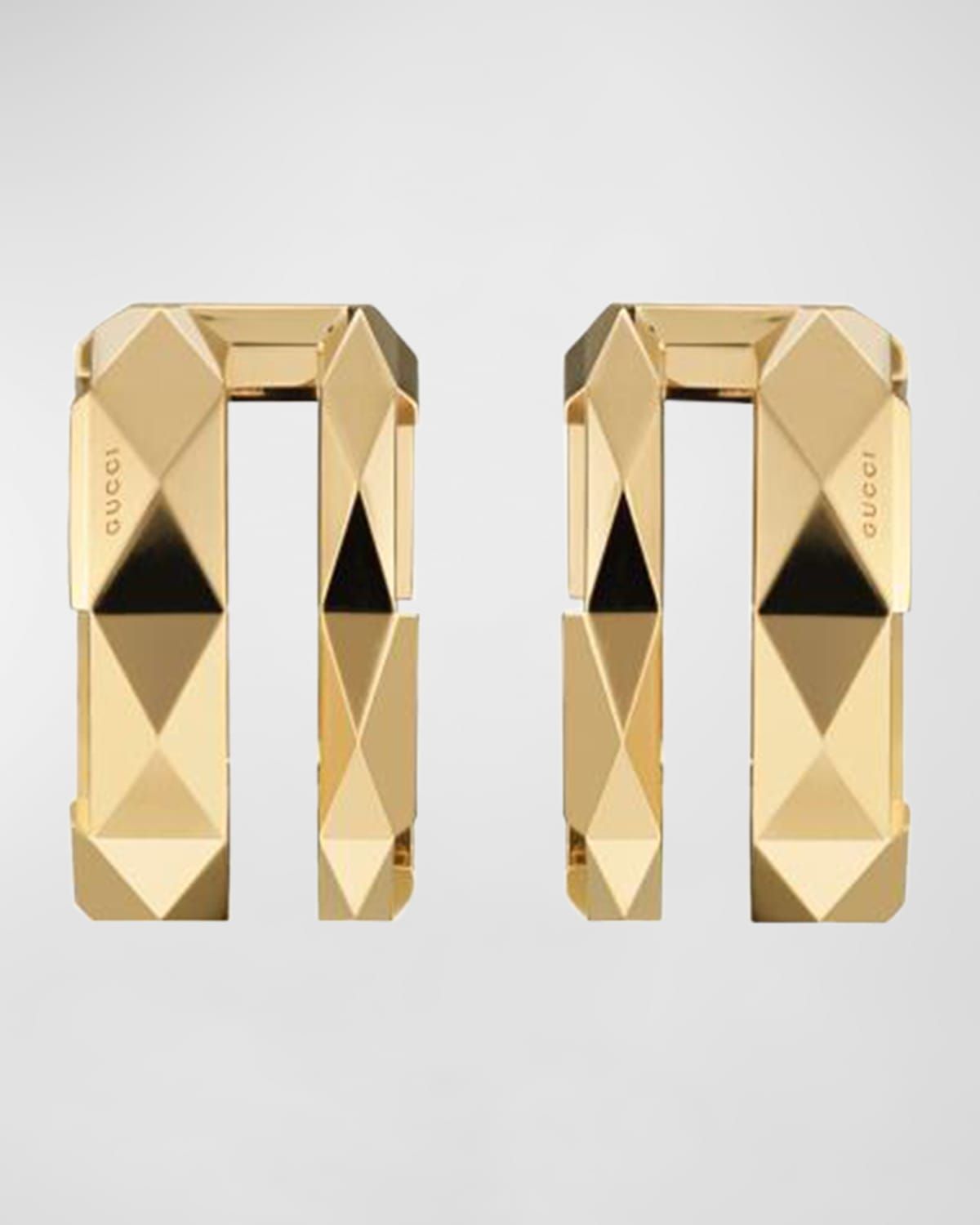 Link to Love Huggie Earrings in 18k Yellow Gold