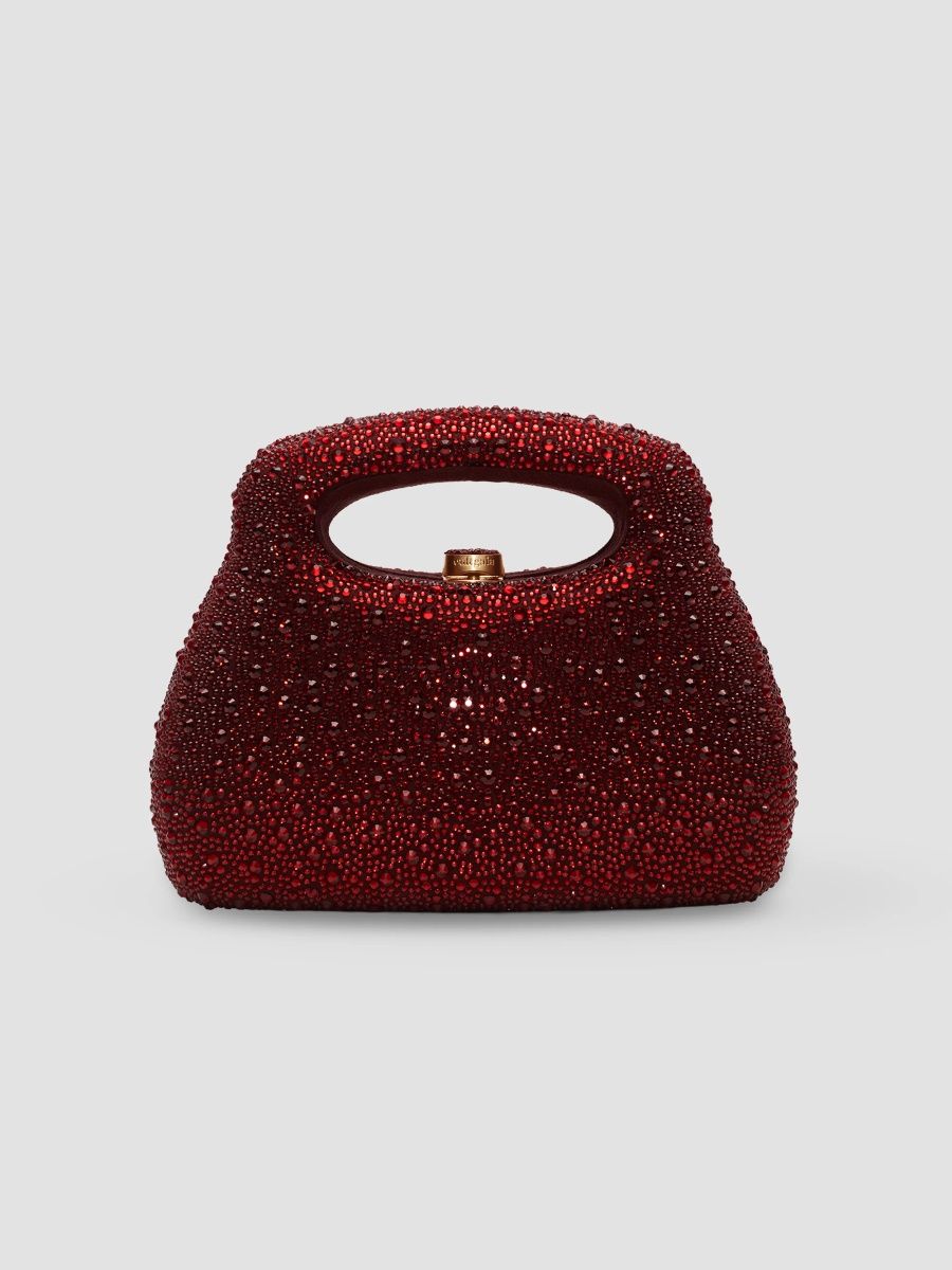 Cult Gaia Women's Mimi Embellished Top Handle Bag - Winter Plum