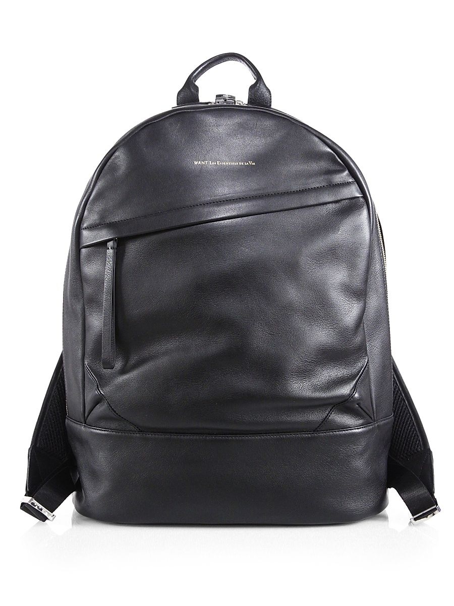 Kastrup Leather Backpack - Black