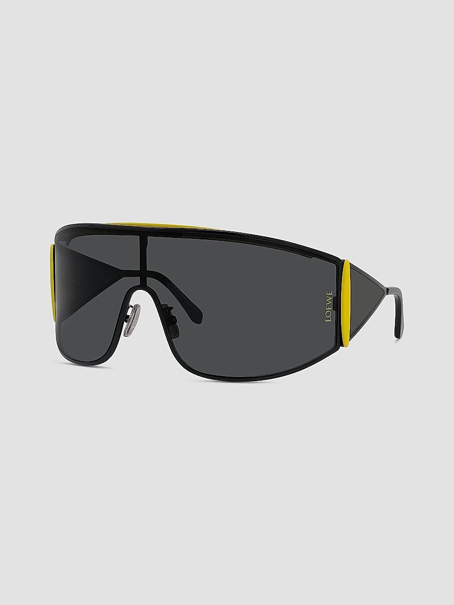 LOEWE Women's Signature Wrap Sunglasses - Matte Black Smoke