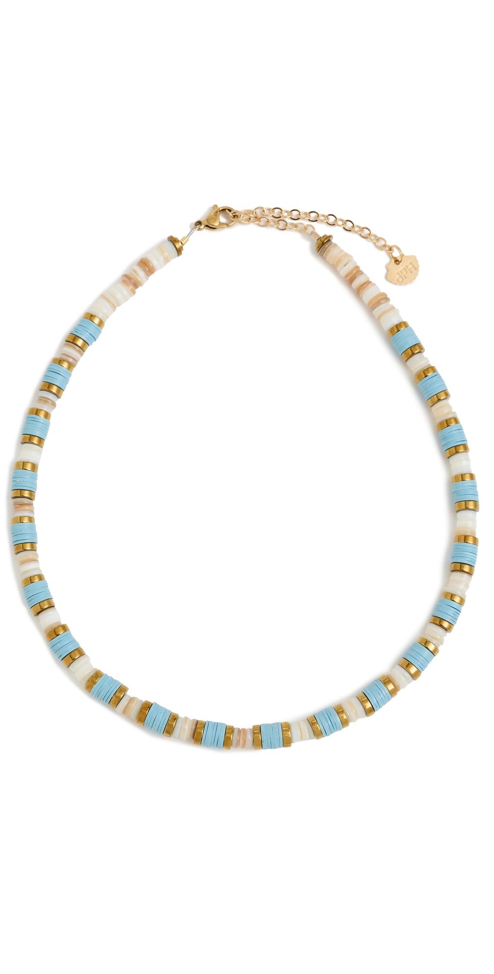 Hijas de Puka Lux Olas Turchese Necklace Cream & Turquoise One Size