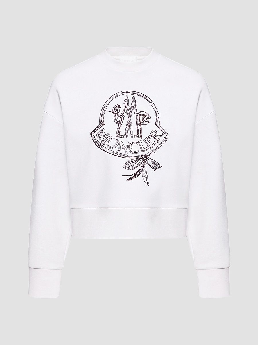 Women's Sweatshirt in Cotton - White - Size Large