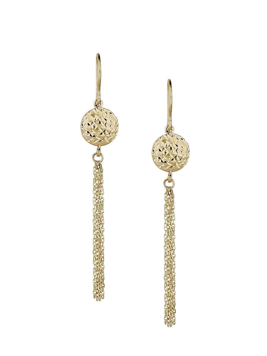 Women's 14K Yellow Gold Naples Drop Earrings - Yellow Gold