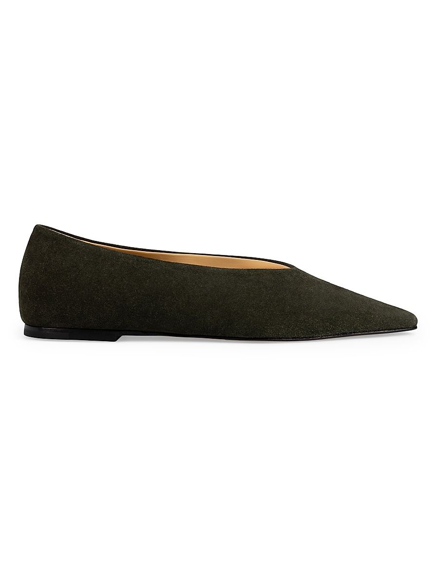 Women's Topo Suede Ballet Flats - Sand Suede - Size 8