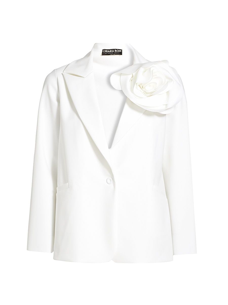 Women's Dormo Oversized Blazer - White - Size 12