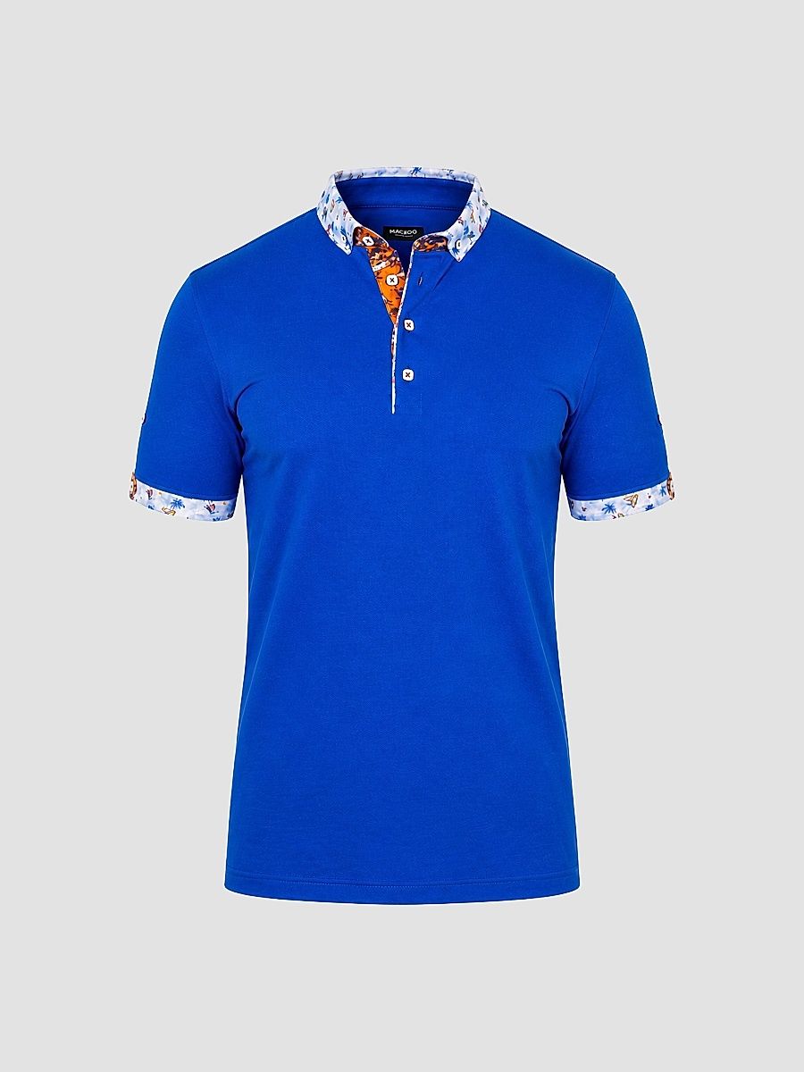 Men's Newton Marthyr Polo Shirt - Blue - Size XL