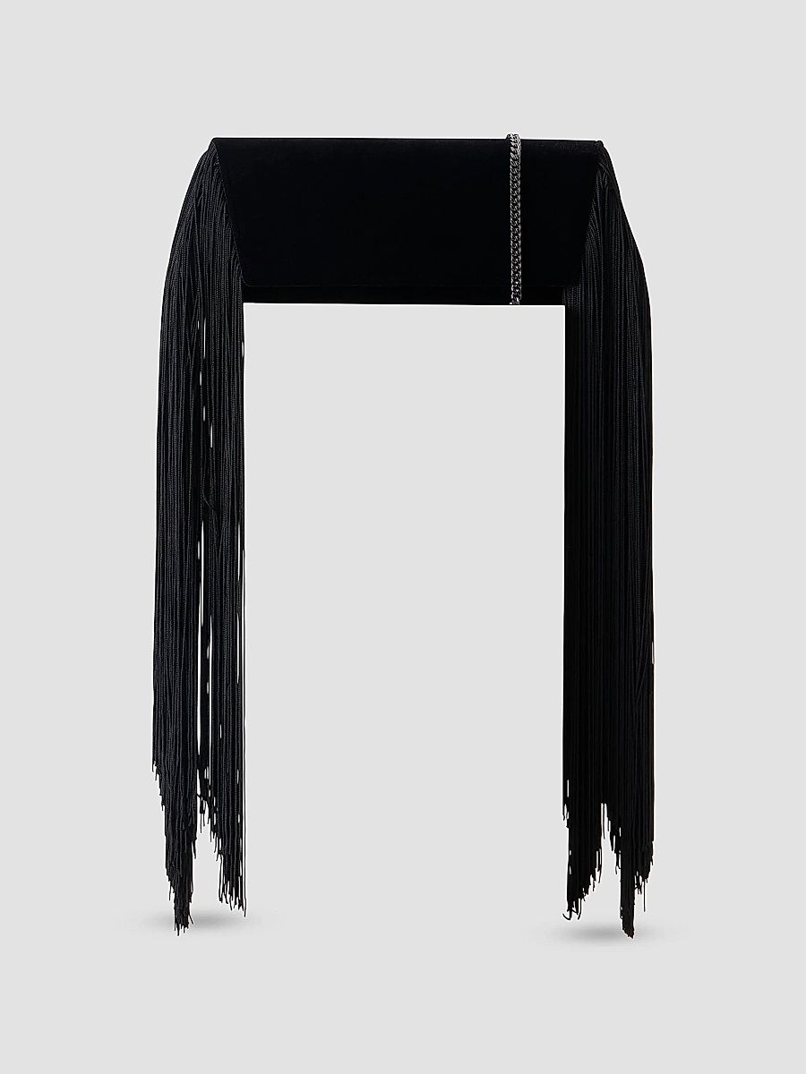 Women's Anouk Small Trapezoid Clutch - Black