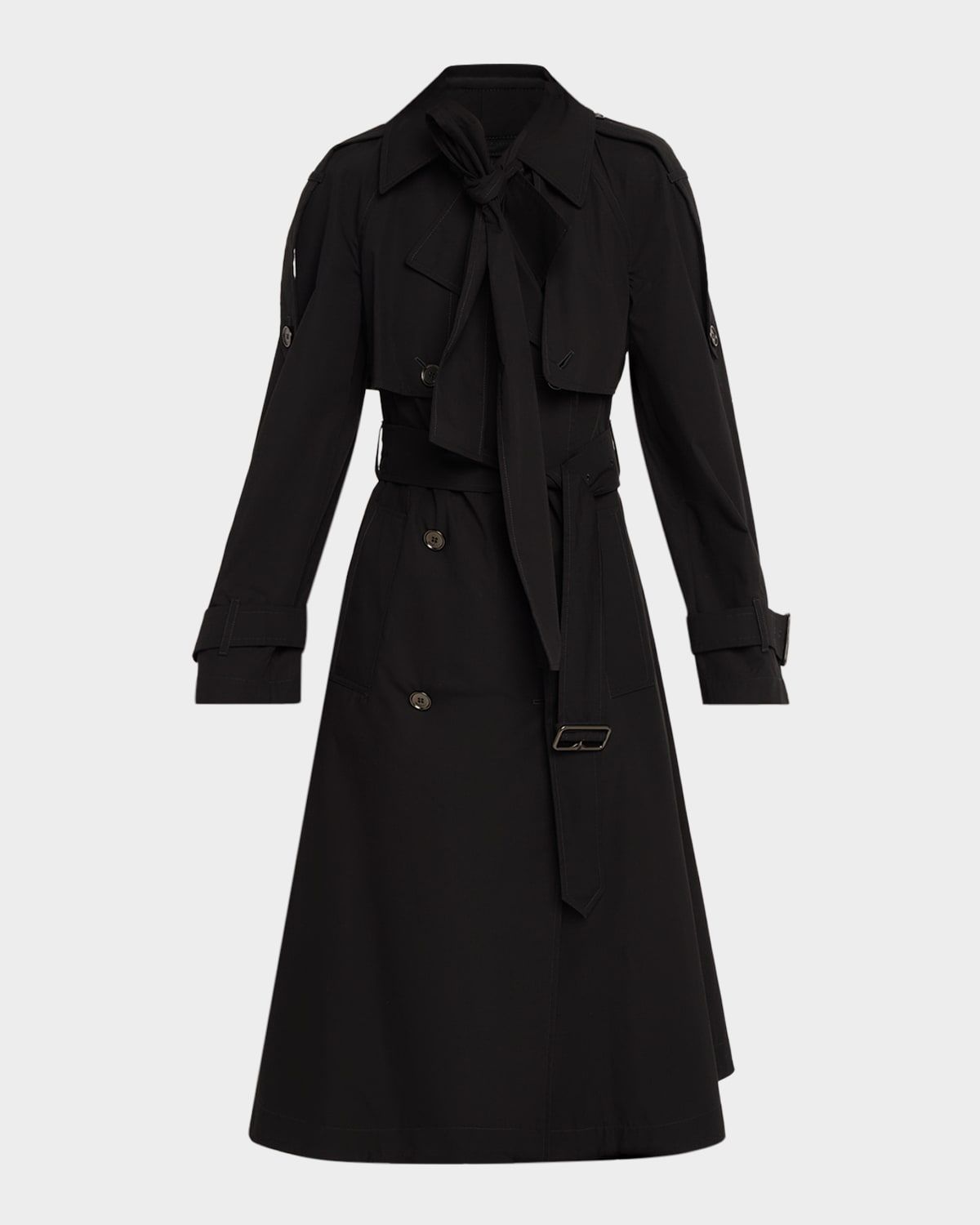 Trerose Belted Double-Breasted Trench Coat