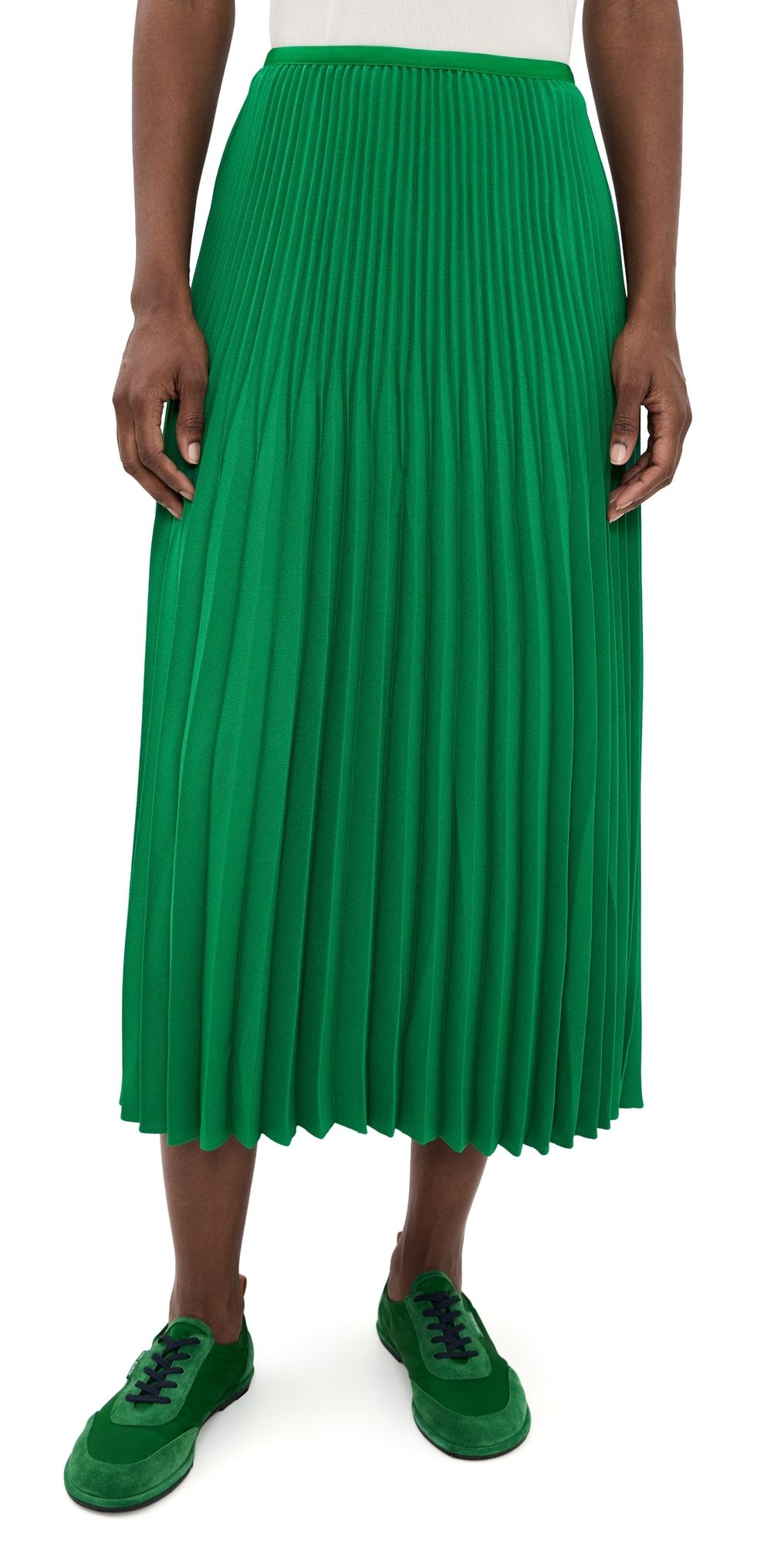 Jenni Kayne Pleated Skirt Green XL