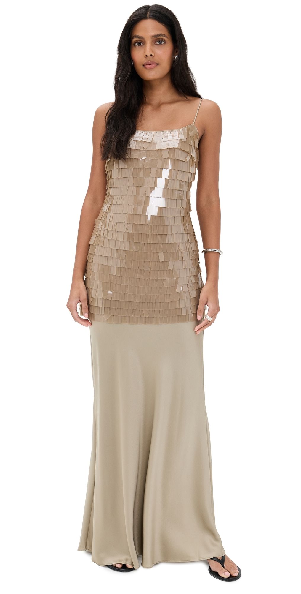 STAUD Mesa Dress Riverstone 6