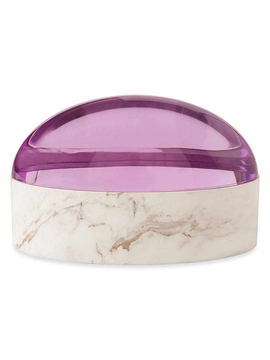 Globo Large Box - Lavender Marble
