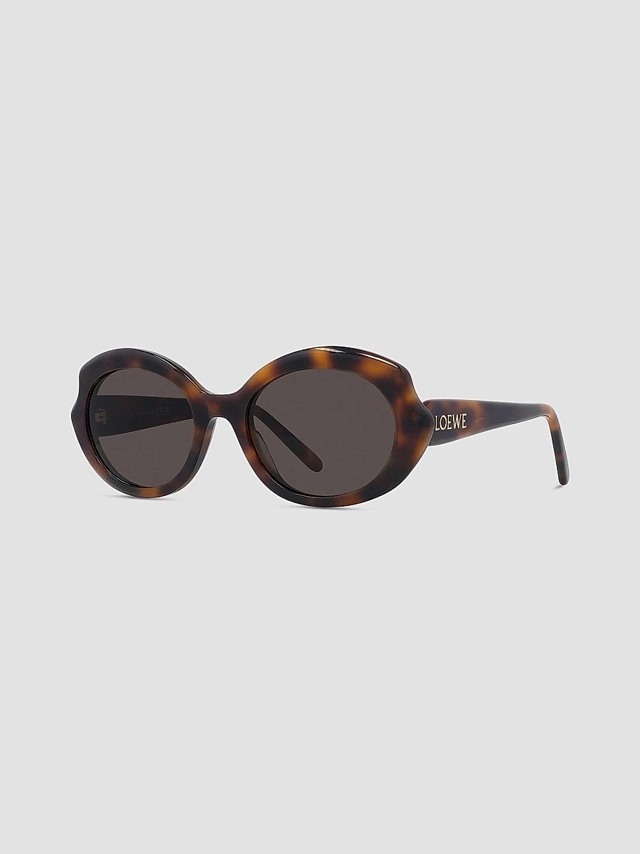 LOEWE Women's Slim 54MM Geometric Sunglasses - Brown Dark Havana