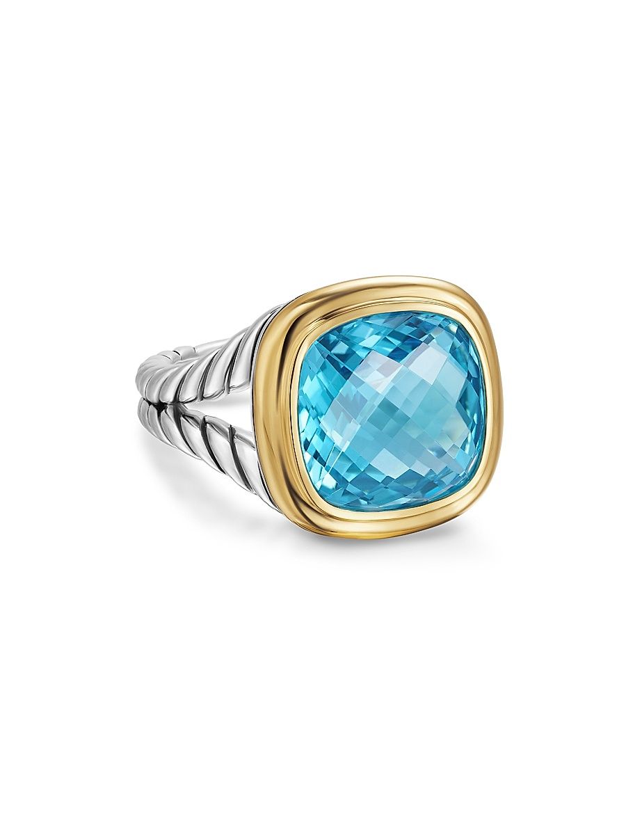 Women's Albion Ring in Sterling Silver - Blue Topaz - Size 9