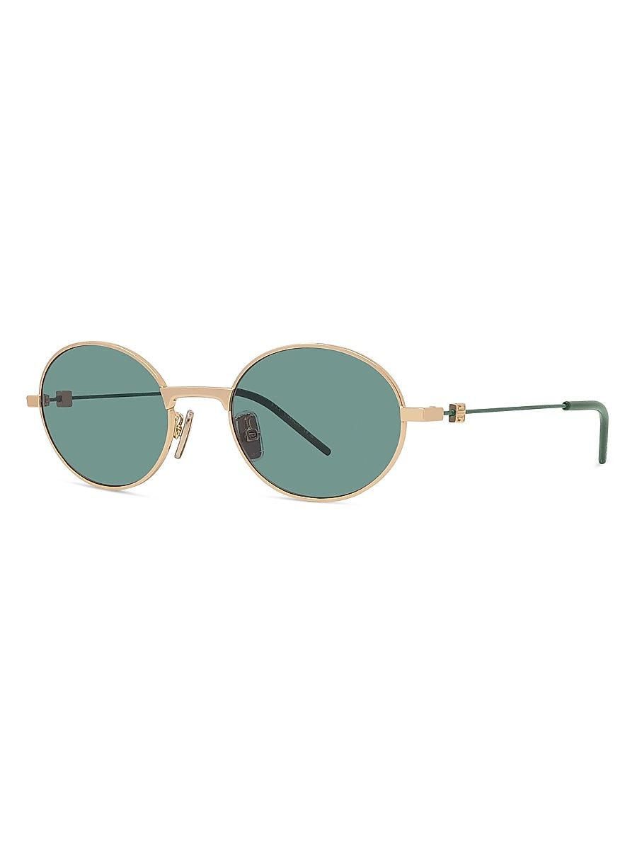 Men's GV Speed 51MM Round Sunglasses - Gold Green