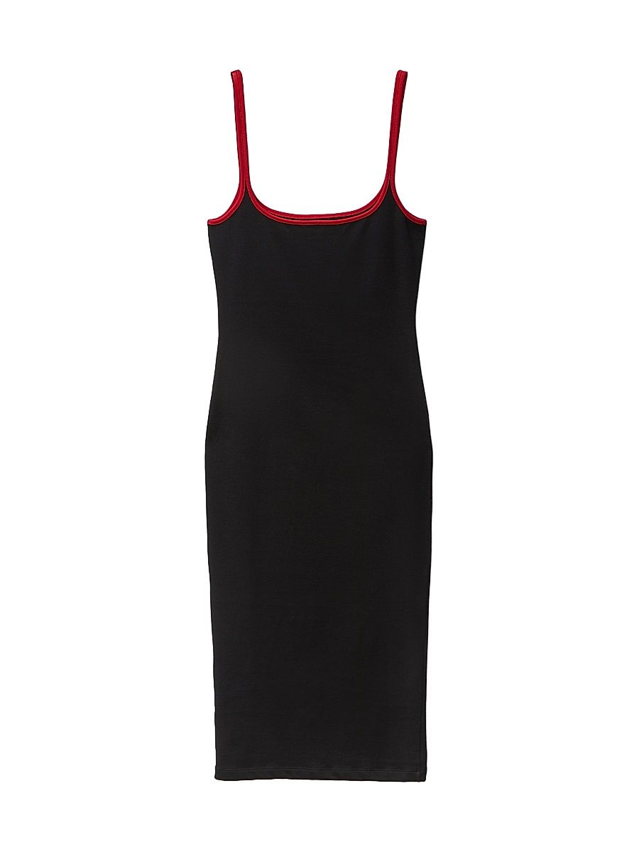 Women's Contrast-Strap Jersey Midi-Dress - Multi Color - Size 12