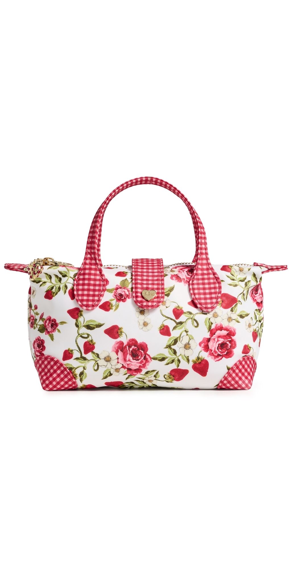 Stoney Clover Lane Strawberry Crossbody Bag Floral Strawberry One Size