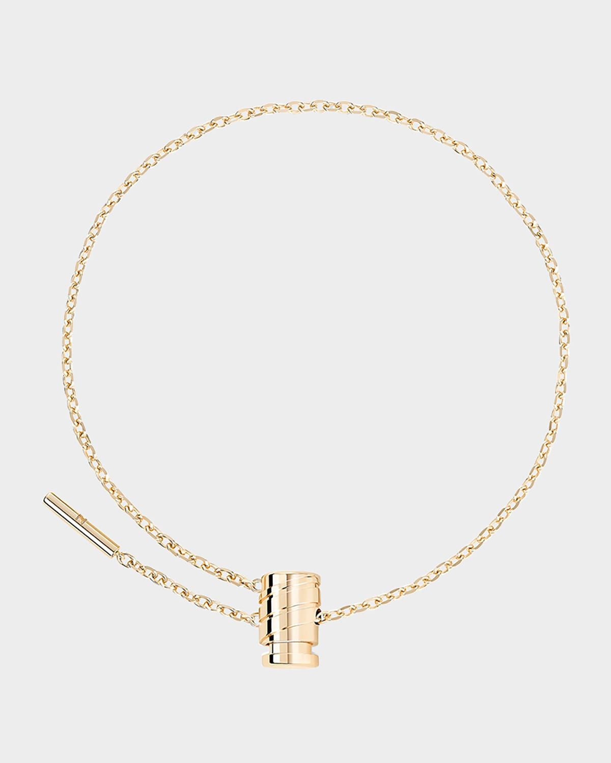 18K Gold Mini Latch Bracelet