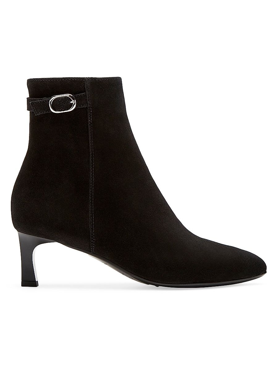 Women's Arizona 55MM Waterproof Suede Booties - Black Suede - Size 7.5