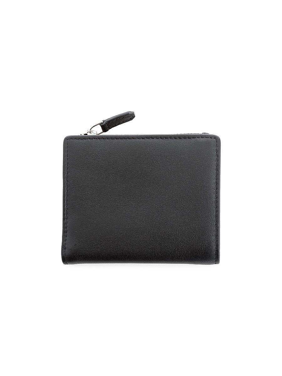 Royce New York Compact Leather Wallet - Black