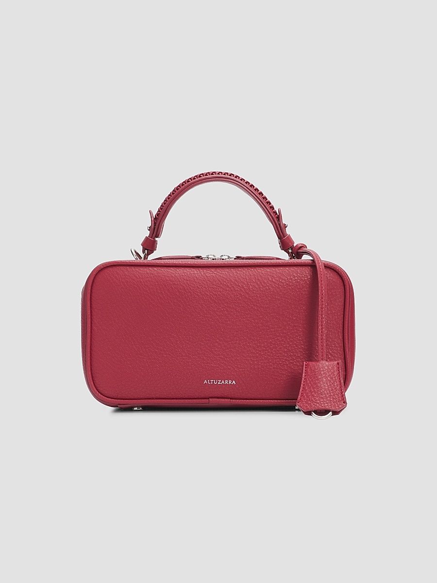 Altuzarra Women's Fall 3 Tack Trunk Leather Top Handle Bag - Deep Cherry