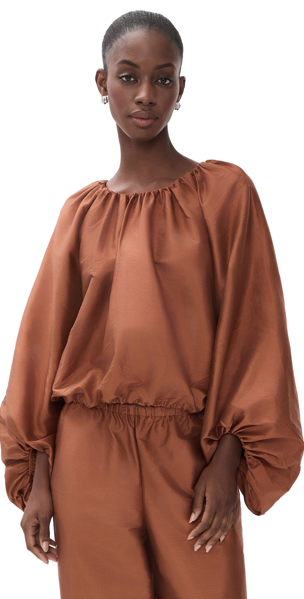 By Malene Birger Semara Silk Blouse Brick 40
