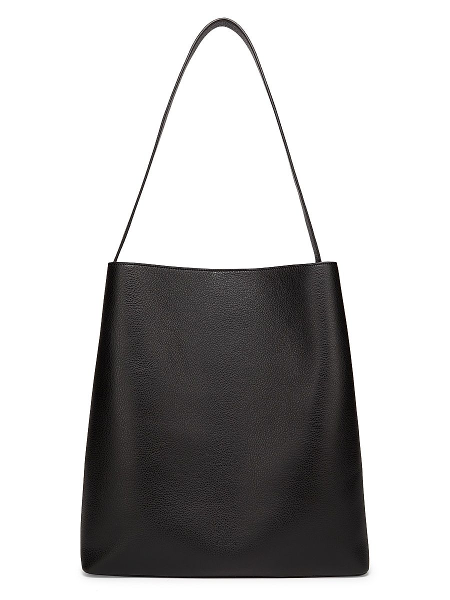 Women's Sac Leather Shoulder Bag - Grain Black