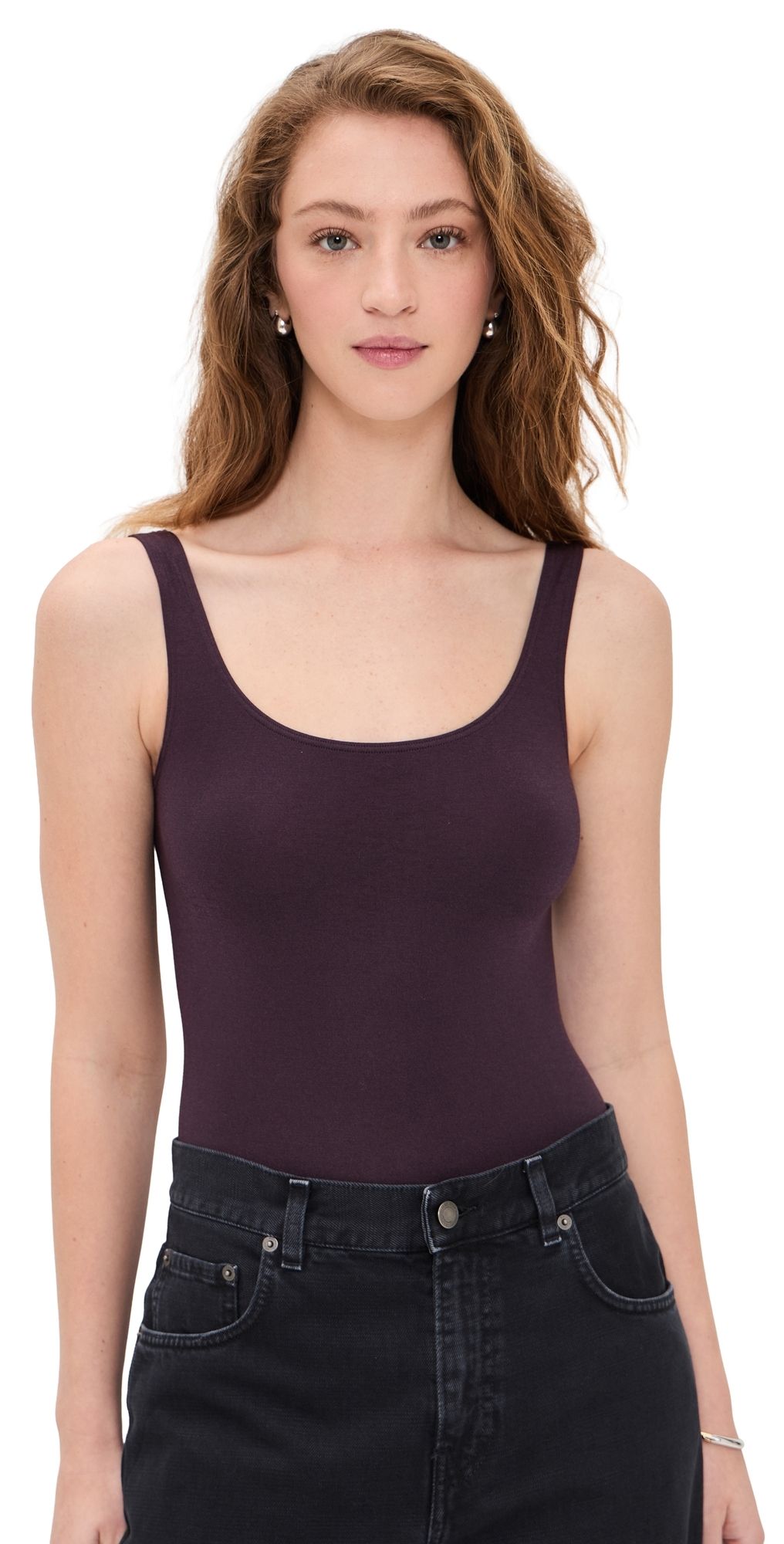 Wolford Jamaika Thong Bodysuit Wild Plum S