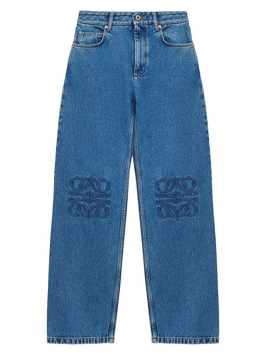 Women's Anagram Baggy Jeans - Jeans Blue - Size 12