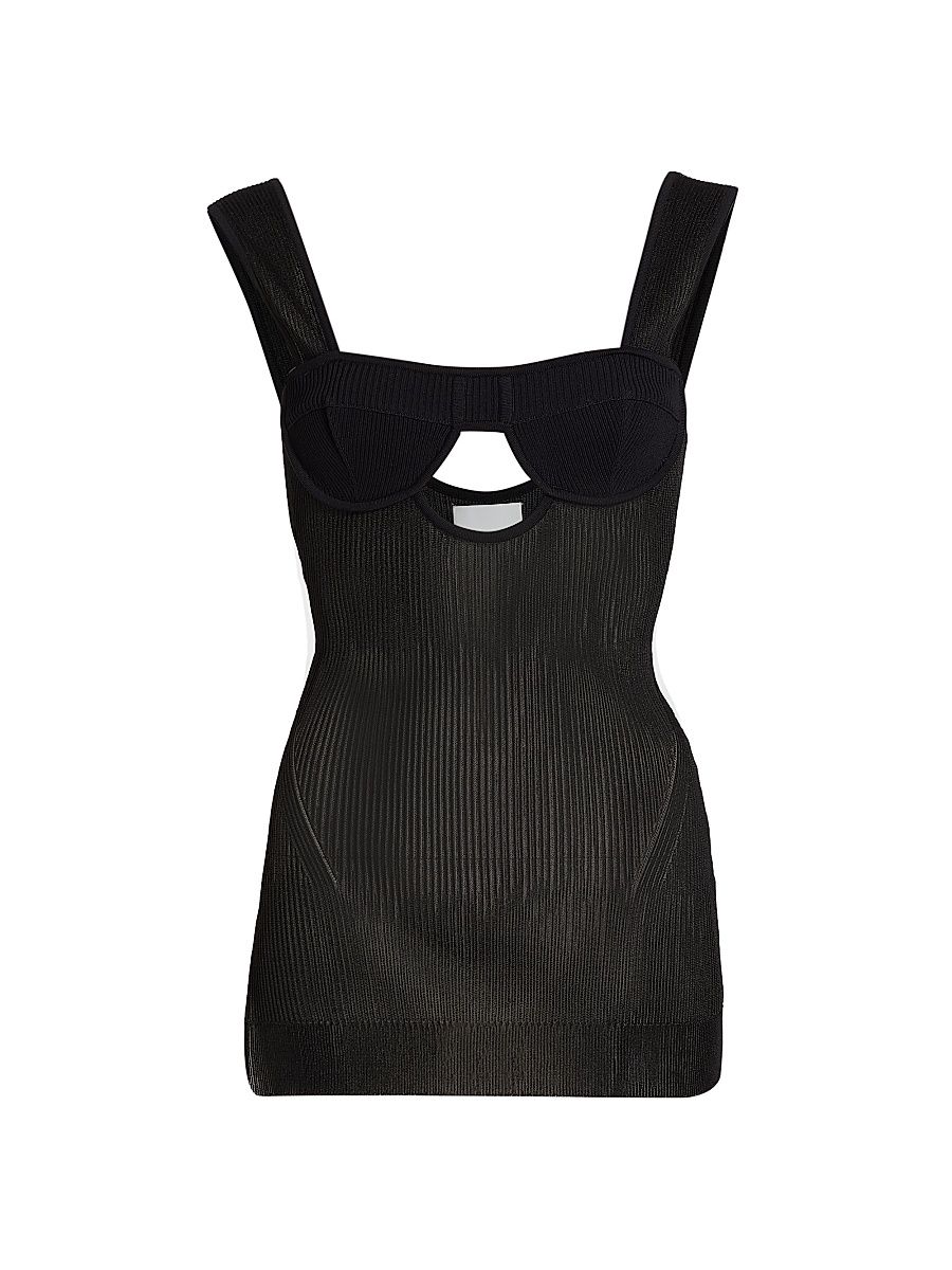 Women's Fezco Knit Tank Top - Black - Size Medium