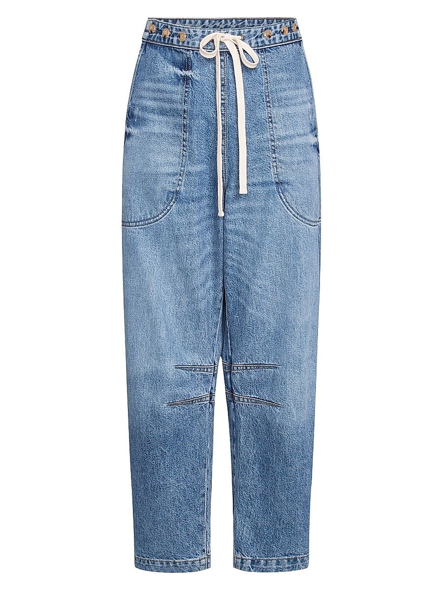 Women's Jetties Beach Barrel-Leg Jeans - Vintage Wash - Size 32