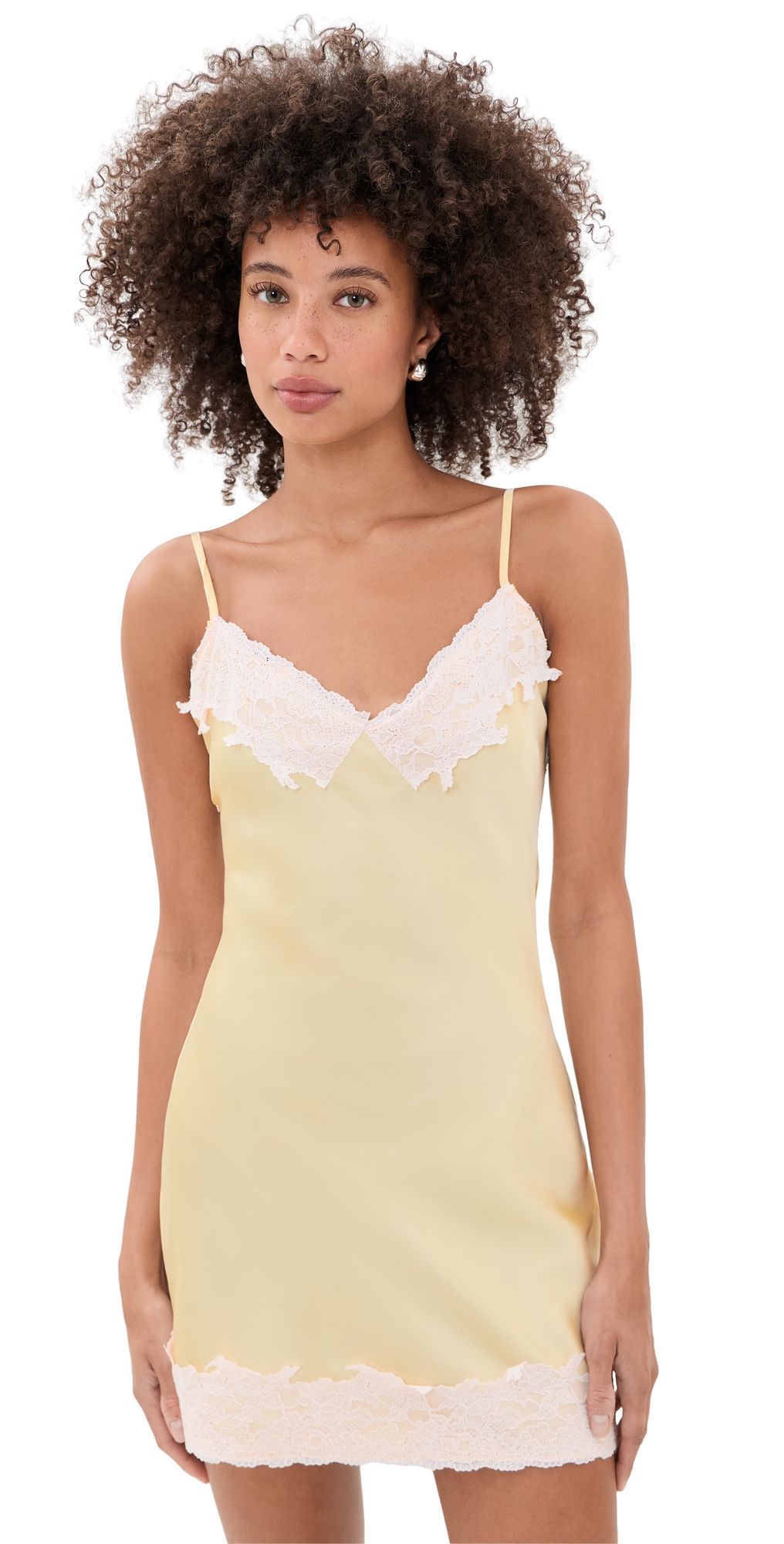 Lioness Rhode Mini Dress Butter Yellow XS