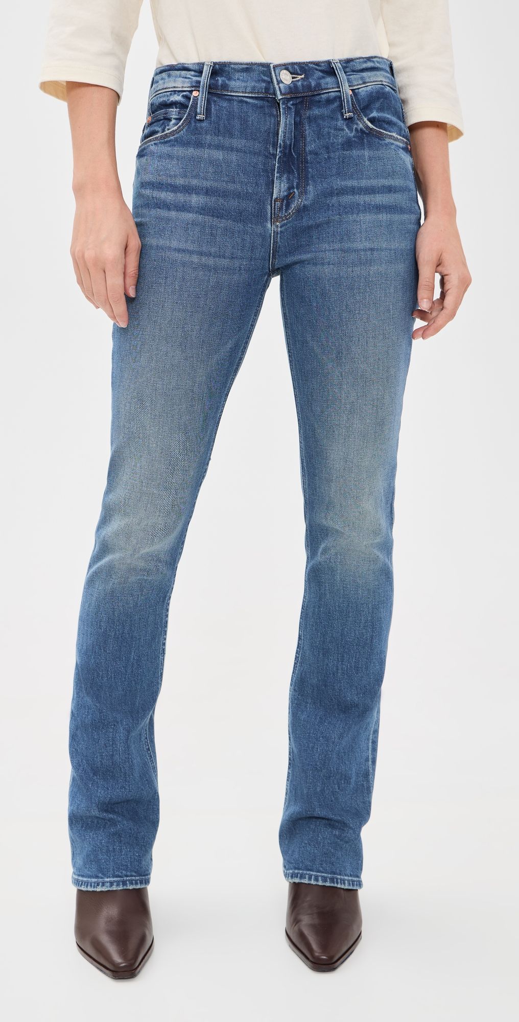 MOTHER Petite Lil Runaway Jeans On A Roll 33