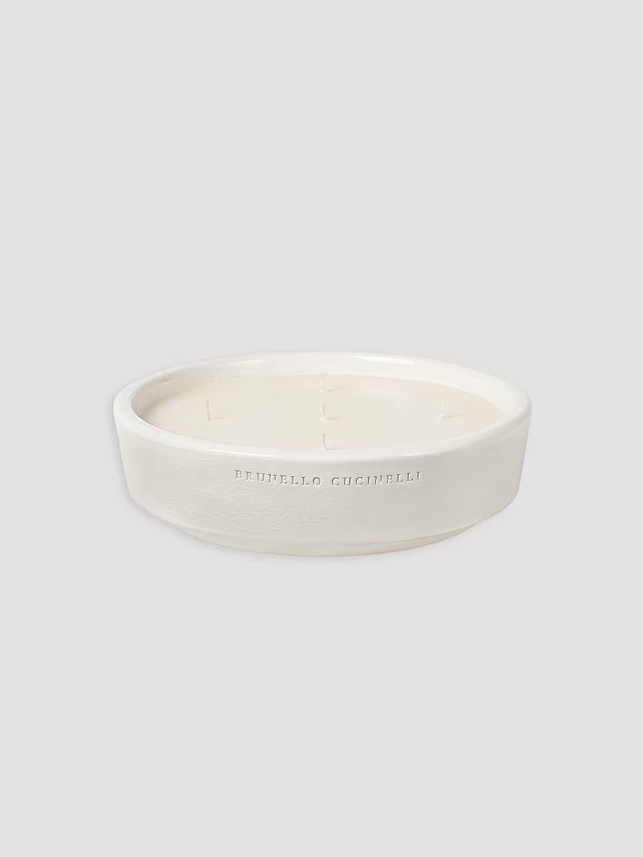 Extra Large Scented Candle in Ceramic Vessel - Sand
