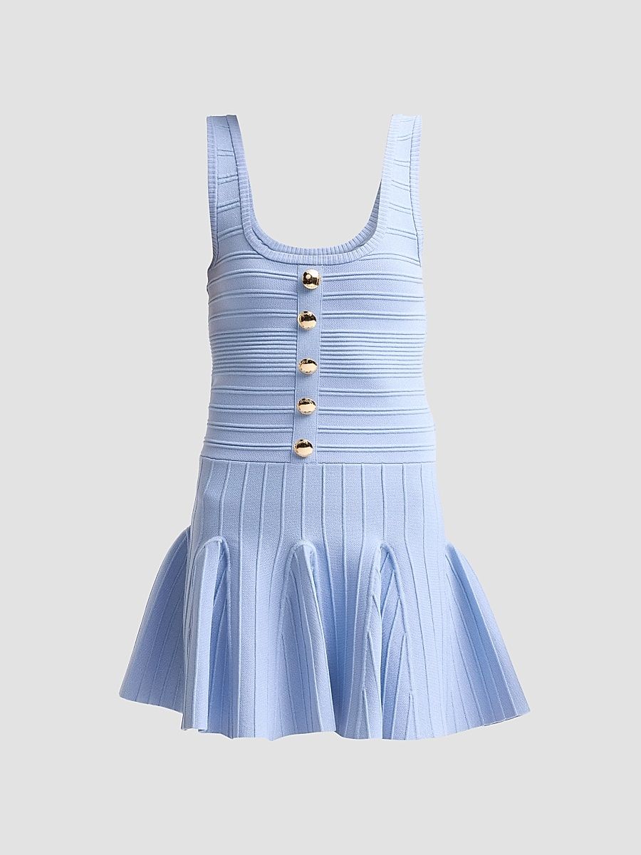 Women's Brooke Knit Mini Dress - Metallic Lacqua - Size XS