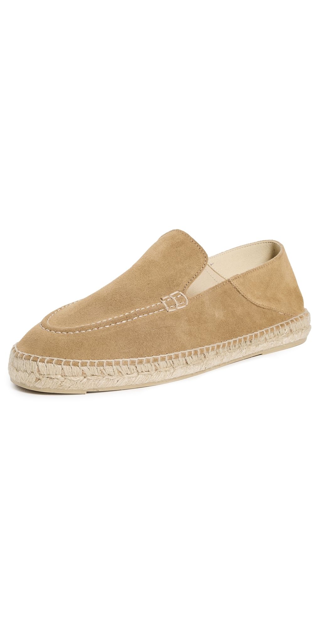 Manebi Suede Traveler Espadrilles Suede Washed Beige 46