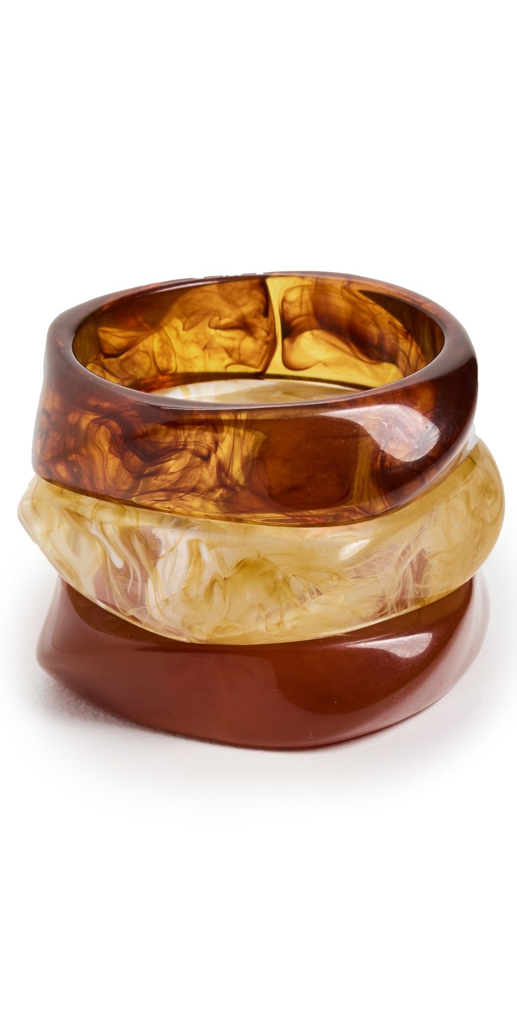 Luv Aj The Formentera Bangle Set Tortoise One Size