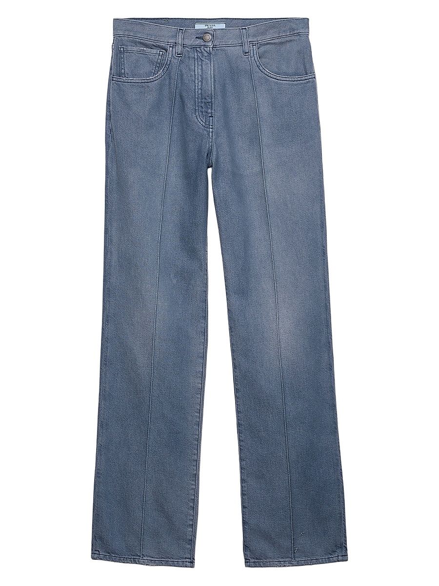 Women's Washed Denim Jeans - Blue - Size 28
