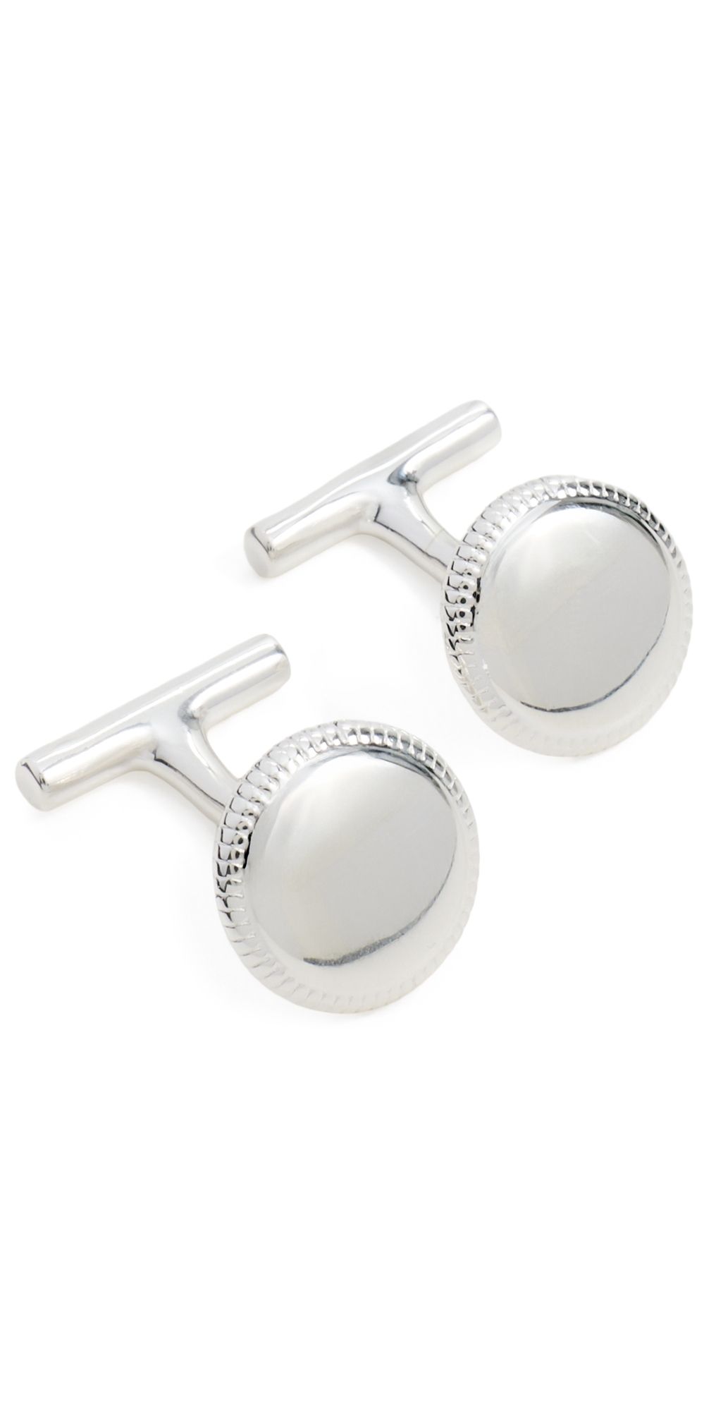 Shinola Sterling Silver Coin Edge Cufflinks Sterling Silver One Size