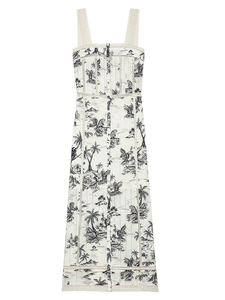Zadig & Voltaire Women's Renaid Tropical Island Maxi Dress - Ecru - Size Medium