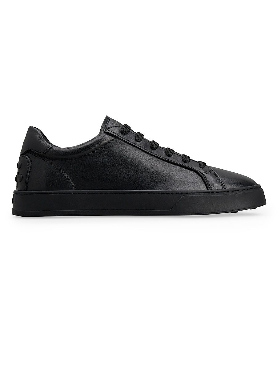 Men's Monogrammed Calfskin Sneakers - Nero - Size 11.5