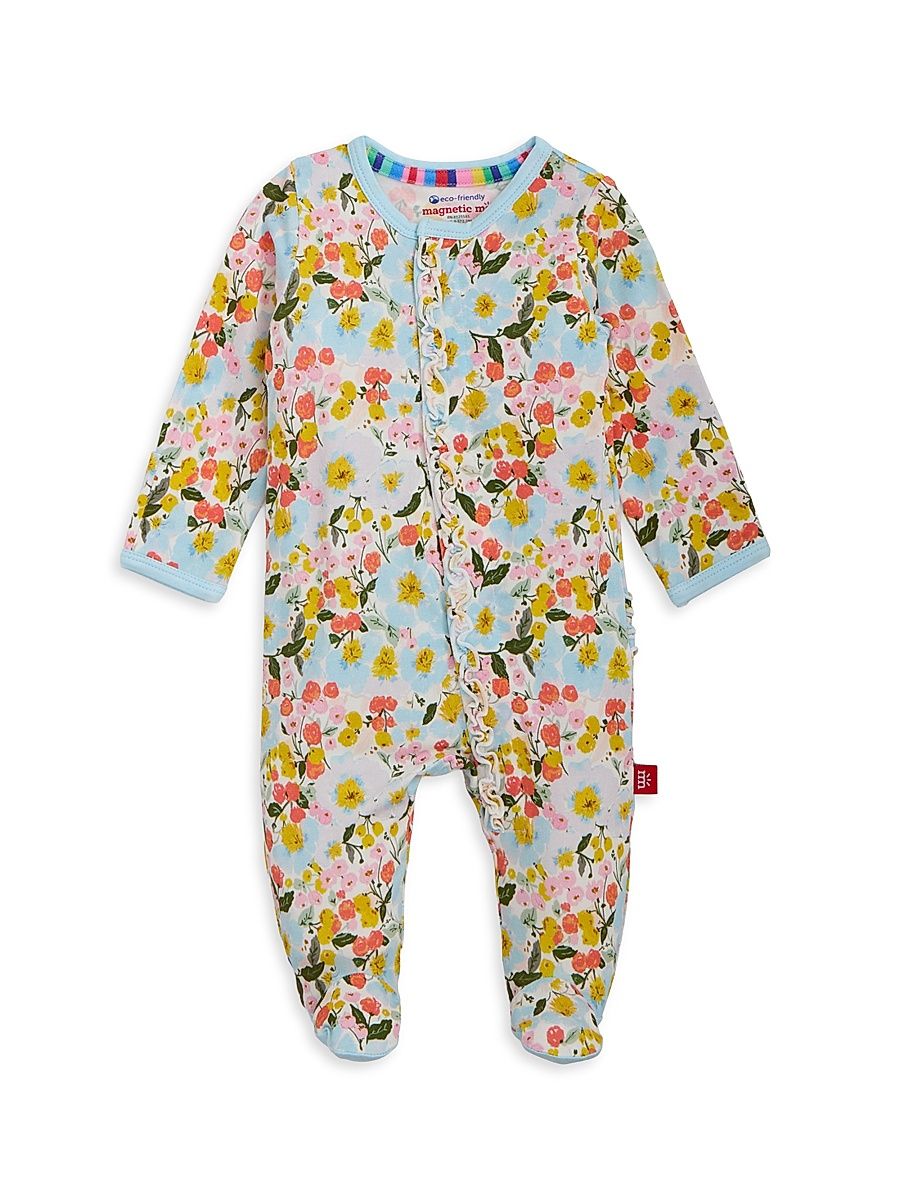 Baby Girl's Seraphina Magnetic Footie - Size Newborn